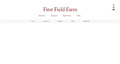Desktop Screenshot of firstfieldfarm.com