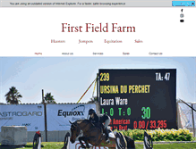 Tablet Screenshot of firstfieldfarm.com